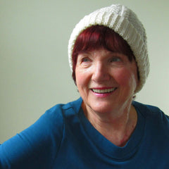 Wonderful Aran Handknit Hat In Cream, By Jo's Knits