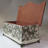 Wooden Storage Box, Black and White Floral, By Kira Szentivanyi - Parade Handmade