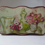 Wooden Storage Box, Wavy, Vintage Floral, By Kira Szentivanyi - Parade Handmade